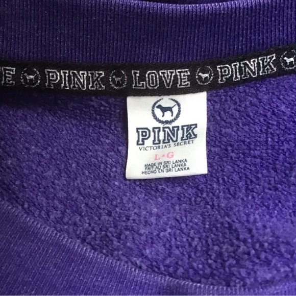 PINK Victorias Secret Purple Crewneck Sweatshirt - Picture 8 of 9